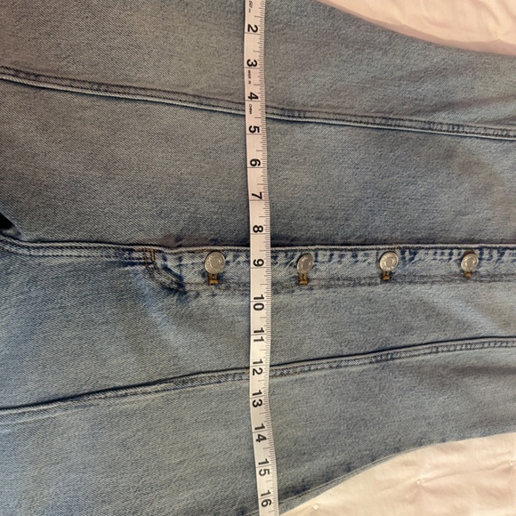 NWT Zara TRF Strapless Off Shoulder Denim Jumpsuit Size XS - Picture 10 of 16